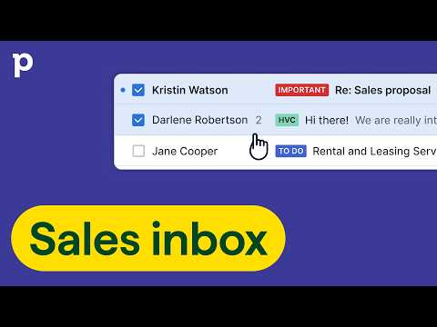 Sales Inbox – Email sync, templates, and tracking video thumbnail