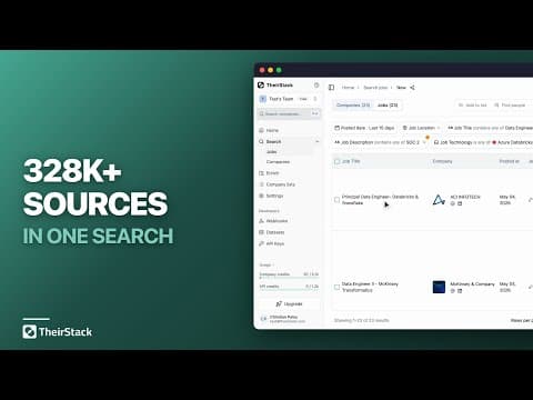 How to Search Job Postings Across 328,000+ Sources video thumbnail