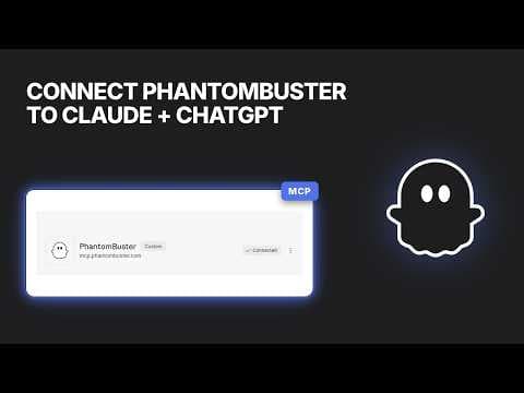 How to Use PhantomBuster's MCP with Claude / ChatGPT video thumbnail