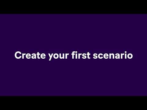 Create Your First Scenario in Make video thumbnail