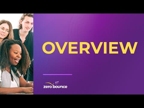 Welcome to ZeroBounce - A Platform Overview video thumbnail